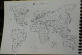 Railways Atlas of the World Spiral bound 1982 103 pages By John Mahoney