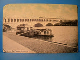 Postcard Viaduct of Auteuil Railroad Bridge Paris France, Vintage Carte Postale