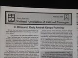 News from the National Association of Railroad Passengers 1996 COMPLETE YEAR Lot