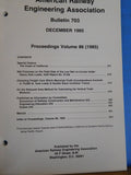 American Railway Engineering Association Bulletin 703 December 1985 Vol 86