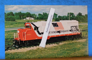 Postcard Soo Line Railroad Company locomotive #1776 1976 Bicentennial Spirit of