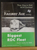 Railway Age Weekly 1958 March 17 Biggest RDC Fleet B&M Clinchfield PFE