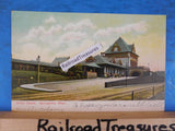 Postcard Union Depot Springfield MA Ida King