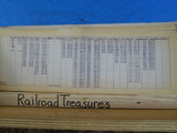 Reading Company Locomotive Diagrams Approx 29 Switching passenger Rail Car oco