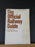 Official Railway guide 1981 September October North American Freight service edi