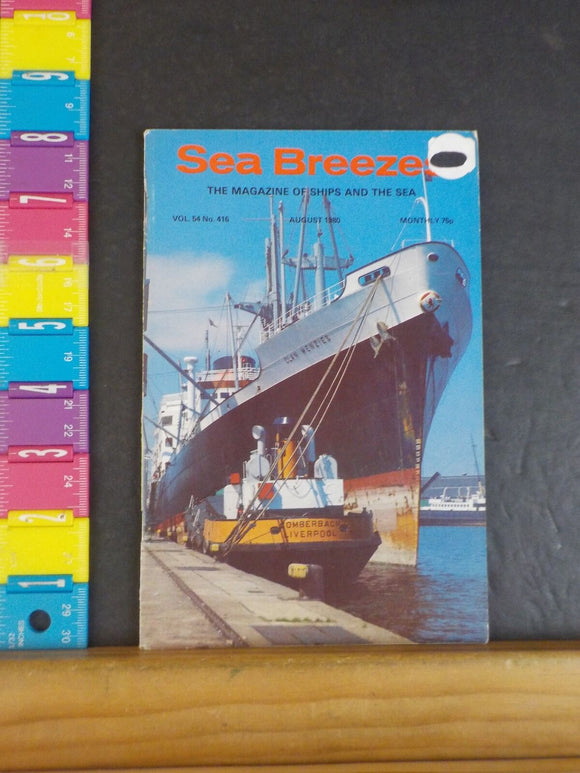 Sea Breezes Magazine #416 Vol 54 1980 August Sligo Memories