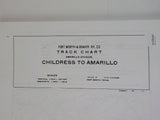 FW&D 1971 Amarillo Division Fort Worth & Denver Ry Track Chart Amarillo Div Bind