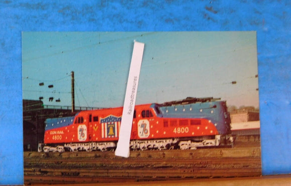 Postcard Conrail locomotive #4800 1976 Bicentennial Spirit of 76