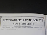 TTOS Bulletin Vol 6 #4 1971 April Toy Train Operating Society