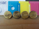 Button Pullman Lot of 4 Superior buttons gold in color small