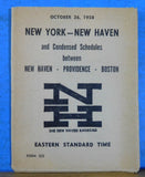 New Haven Railroad Public Timetable 1958 Oct 26 Form 222 NH w/ condensed Boston