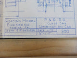 Blueprint Philadelphia & Reading Class CAE Combination Car #440-460 BP #300