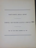 Norfolk and Western Railway Annual Report 34th Year ended December 31 1929  MAP