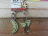 Jaycees Texas Black Hat Tequila w/Nude  Girl and Hanging Charms  PIN