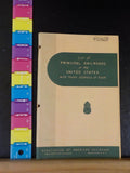 List of Principal Railroads in the United States with Home Address of Each 1954