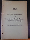 Chicago and North Western Railway Company Annual Report 1920