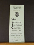 Santa Fe Car Location Identity Control Central Region Bulletin #7