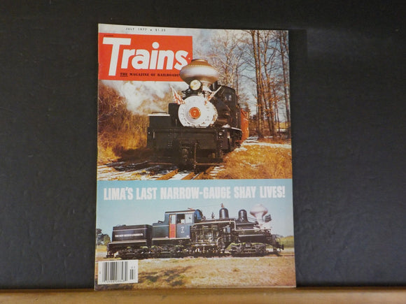 Trains Magazine 1977 July Lima's last narrow gauge Shay lives