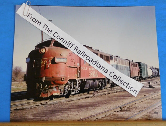 Photo Gulf Mobile & Ohio Locomotive #885A 8X10 Color