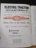 Electric Traction Quarterly 1964 Fall Win Electric Cars in Electric City FJ&G Sc