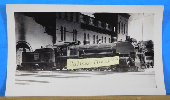 Photo Central Vermont Locomotive #231  St Albans VT 1937 3 ½ X 5 ¾