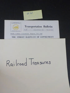 Transportation Bulletin #61 January February 1960 (amrked #60)