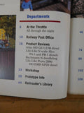 Model Railroader Magazine 1998 August Model a bridge building scene O scale arti