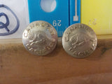 Button Canadian Paific Scully Lot of 2 small Silver in color small