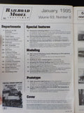 Railroad Model Craftsman Magazine 1995 January NYC F3 Feed Mill Vermont Shortlin