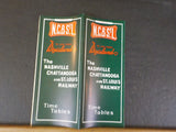 Nashville Chattanooga & St Louis Ry public timetable 1957 Spring NC&StL