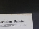 Transportation Bulletin #69 Oct 1963 - November 1964 Eastern Massachusetts Stree
