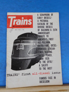 Trains Magazine 1962 May Scrapbook of early diesels All diesel issue