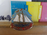 Jaycees Maryland Sailing Ship with Red Flags & Red Ribbon   PIN
