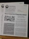 News from the National Association of Railroad Passengers 1986 COMPLETE YEAR Lot