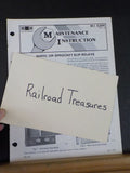 EMD Maintenance Instructions MI 5394 Rev B Wheel of sprocket slip relays