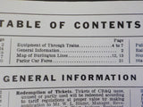 Burlington Route System Public Timetable 1965 May-October