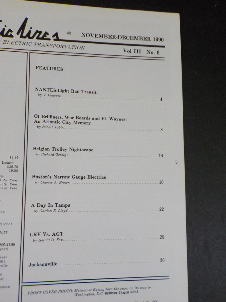 Electric Lines Magazine 1990 November December Electriclines Brilliner ...
