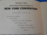 NMRA New York Convention, Northeastern Region Awards Banquet  menu Lot of 2