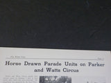 White Tops Circus Magazine 1939 April May Horse Drawn Parade Units on Parker and