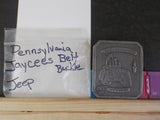 Jaycees Pennsylvania Belt Buckle Jeep Big Tires Pewter?  PIN