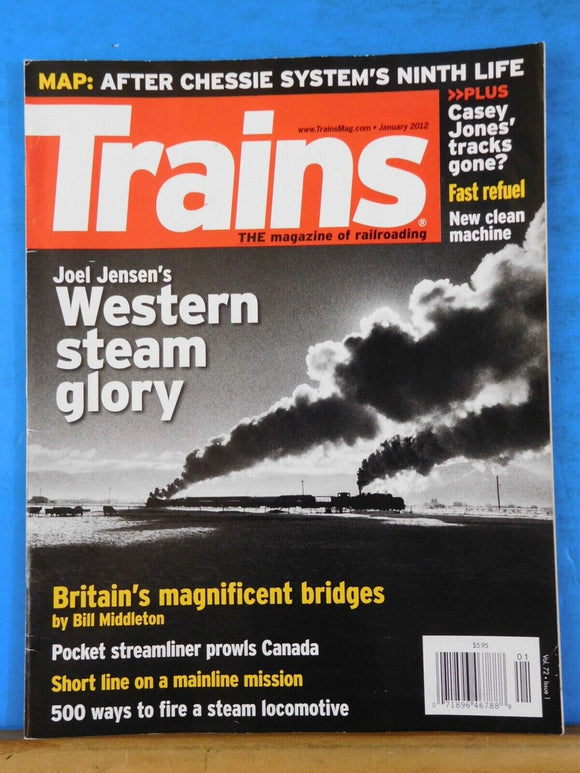 Trains Magazine 2012 January Western Steam Glory Britains bridges Casey Jones tr