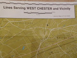 Map Red Arrow Division Transit System Map 1974 1st Edition 21 x 44