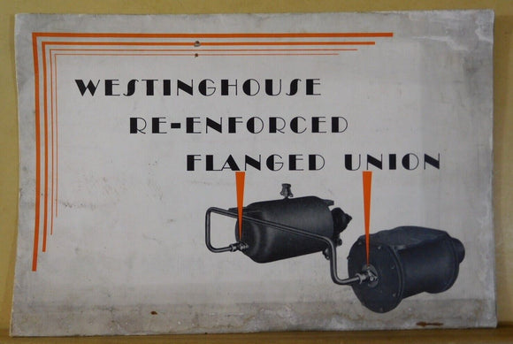 Westinghouse Air Brake Company Reenforced Flanged Union 1929 #9063 Brochure