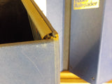 Model Railroader Magazine Binders 5 approx 5 inch binders with rods Blue USED