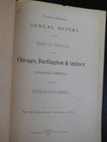 Chicago Burlington & Quincy Railroad Company Annual Report 1881 Dec 31