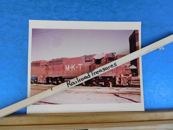 Photo M-K-T Railway Locomotive #224 8 X 10 Color Katy Dallas TX 1971