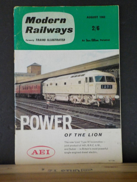 Modern Railways 1962 August British Railways In 1961 Full Liverpool-Crewe Line E