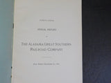 Alabama Great Southern Railroad Company Annual Report 1917 December 30 41st MAP