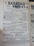 Railroad Stories Magazine 1934 July Circus RR Wrecking Tacket Chances Sawdust Tr