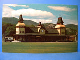 Postcard North Conway Railroad Station White Mountains New Hampshire